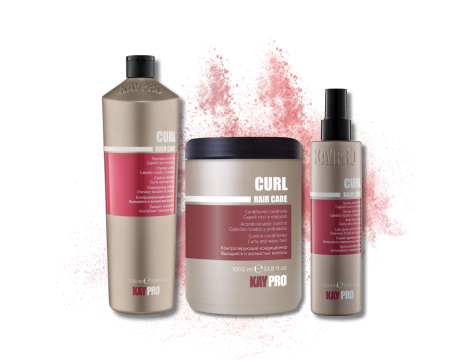 KAYPRO CURL zestaw loki | szampon 1000 ml + odżywka 1000 ml + spray 200 ml - 2